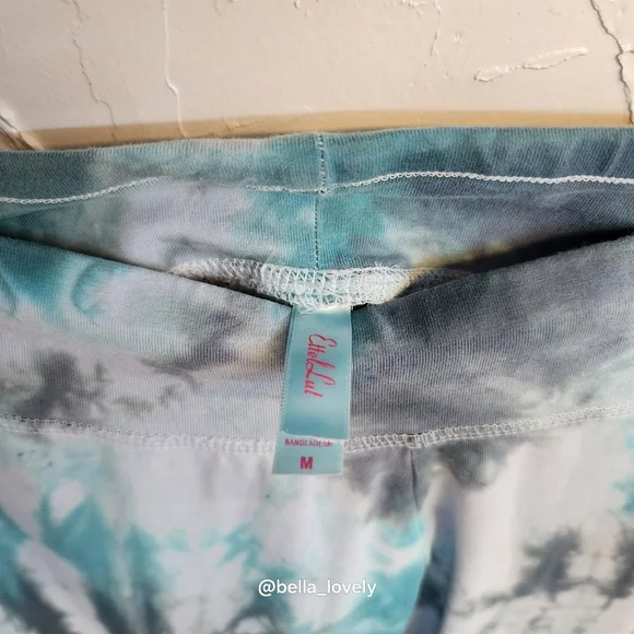 Tie-Dye Leggings - Blue and Gray - Picture 3 of 5